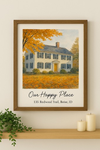 House portrait transformation